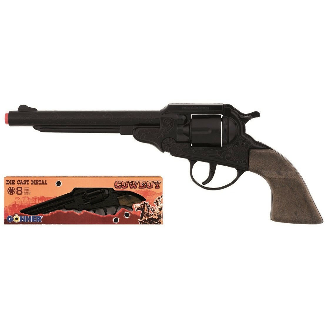 Pulio Cowboy revolver metal 8 rounds