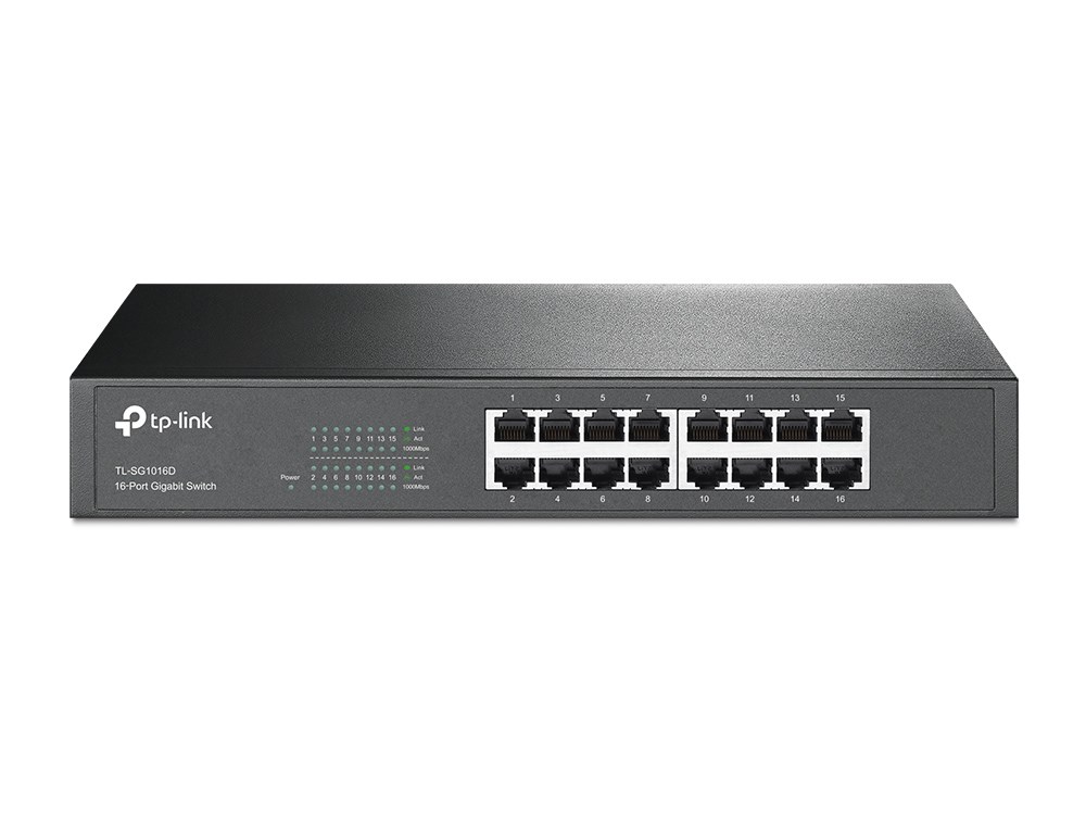 TP-LINK 16port Gigab. ECO-Switch 19in |