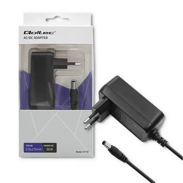 QOLTEC AC Adapter 36W 12V 3A