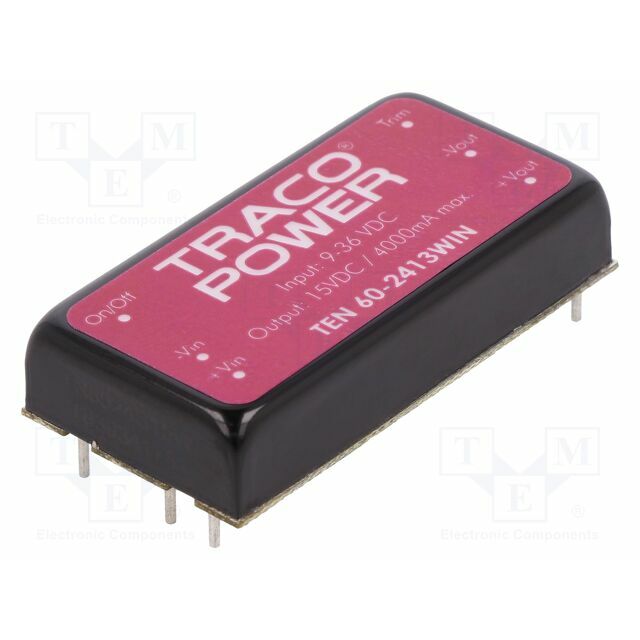 TRACO POWER Converter: DC/DC; 60W; Uin: