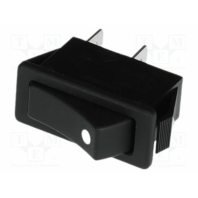 E-SWITCH ROCKER; SPST-NO; Pos: 2; ON-OFF