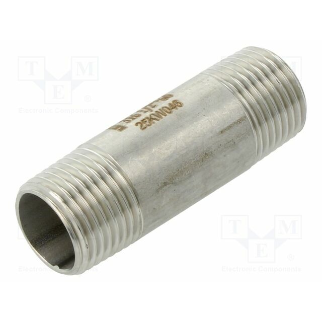 GEBO Splice terminal: connector pipe; stainless