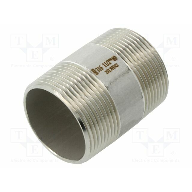 GEBO Splice terminal: connector pipe; stainless