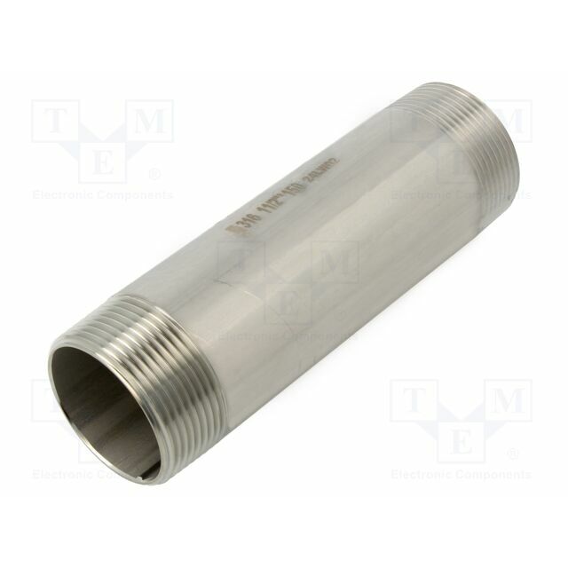 GEBO Splice terminal: connector pipe; stainless