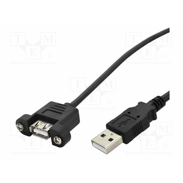 Cable; SC; 304.8mm; black; 24/28AWG