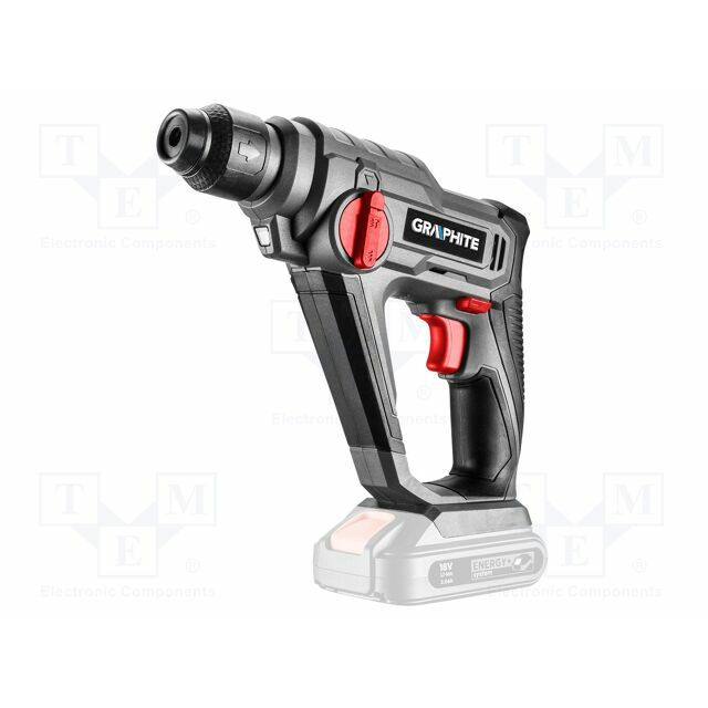 GRAPHITE Fixing hammer; battery; 0÷900rpm; 0
