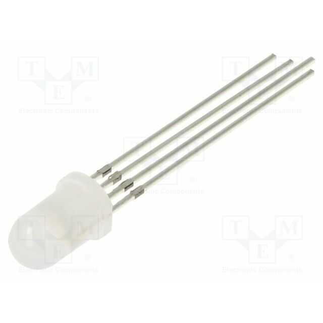 OPTOSUPPLY LED; RGB; 5mm; 30°; Front: