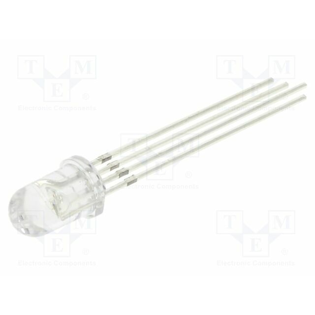 OPTOSUPPLY LED; RGB; 5mm; 30°; Front: