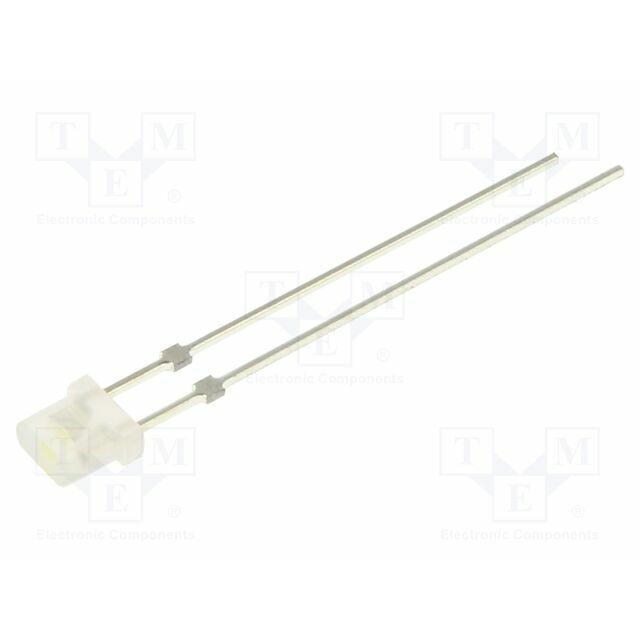 OPTOSUPPLY LED; white; 750mcd; 115°; Front: