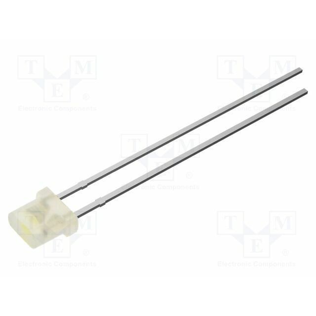 OPTOSUPPLY LED; white; 750mcd; 115°; Front: