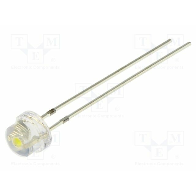 OPTOSUPPLY LED; white; 4.8mm; 140°