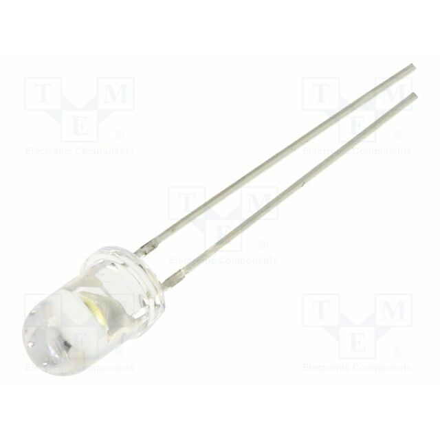 OPTOSUPPLY LED; white; 5mm; 30000mcd; 30°