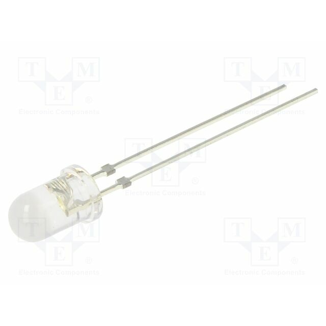 OPTOSUPPLY LED; white; 5mm; 5800mcd; 100°