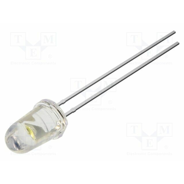 OPTOSUPPLY LED; white; 5mm; 8400mcd; 30°