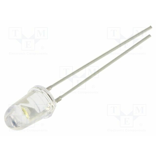 OPTOSUPPLY LED; white; 5mm; 8400mcd; 30°