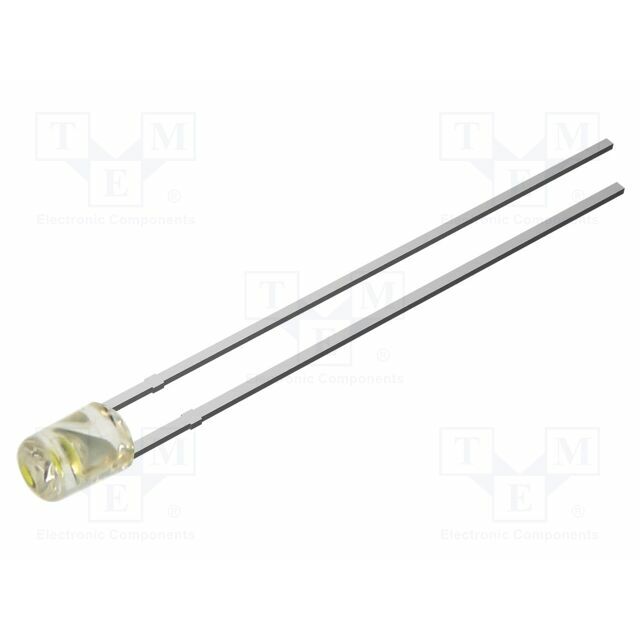 OPTOSUPPLY LED; white cold; 3mm; 330mcd