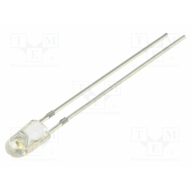 OPTOSUPPLY LED; white cold; oval; 3