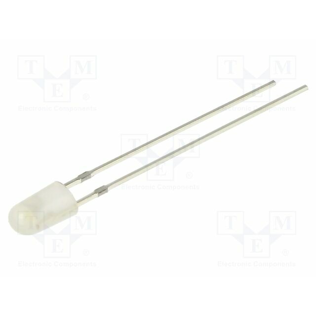 OPTOSUPPLY LED; white cold; oval; 3