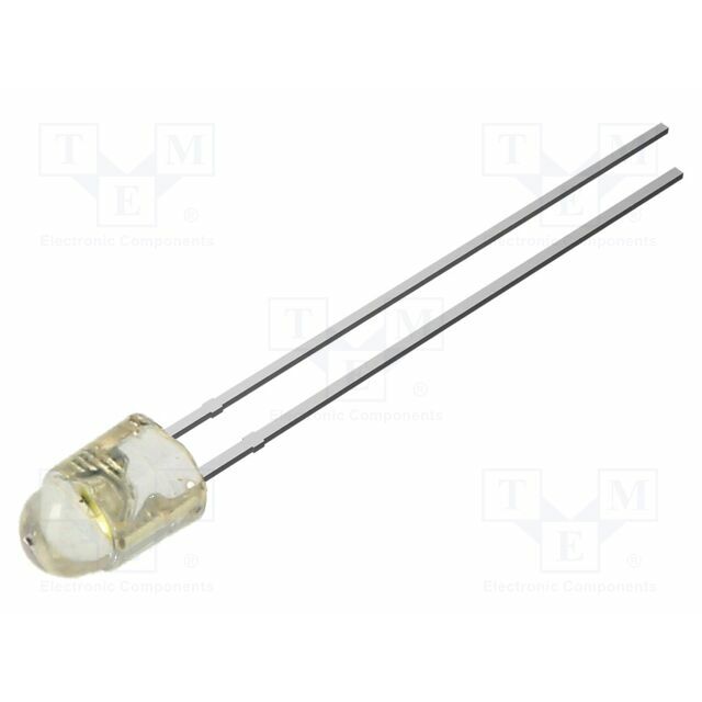 OPTOSUPPLY LED; white cold; 3mm; 10000mcd