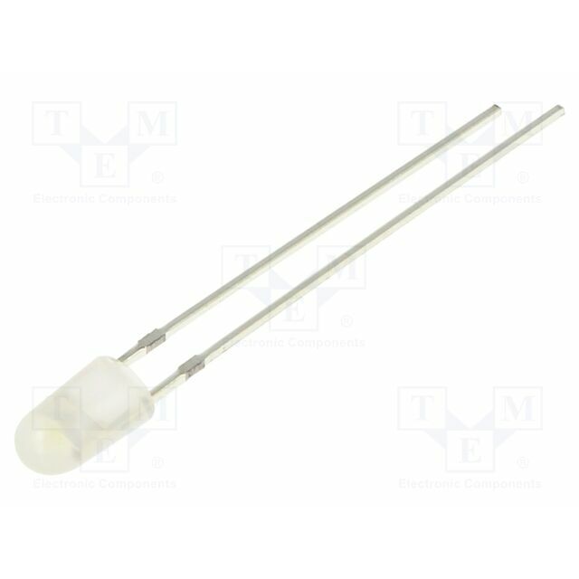 OPTOSUPPLY LED; white cold; oval; 3