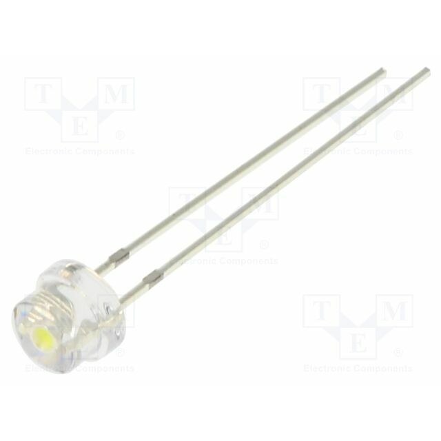 OPTOSUPPLY LED; white cold; 4.8mm