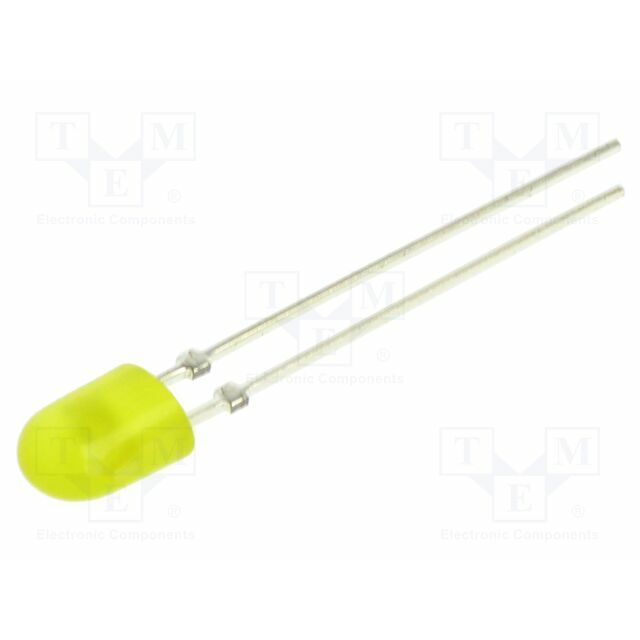 OPTOSUPPLY LED; yellow; oval; 5.2x3
