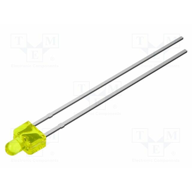 OPTOSUPPLY LED; yellow; 2mm; 220mcd; 120°