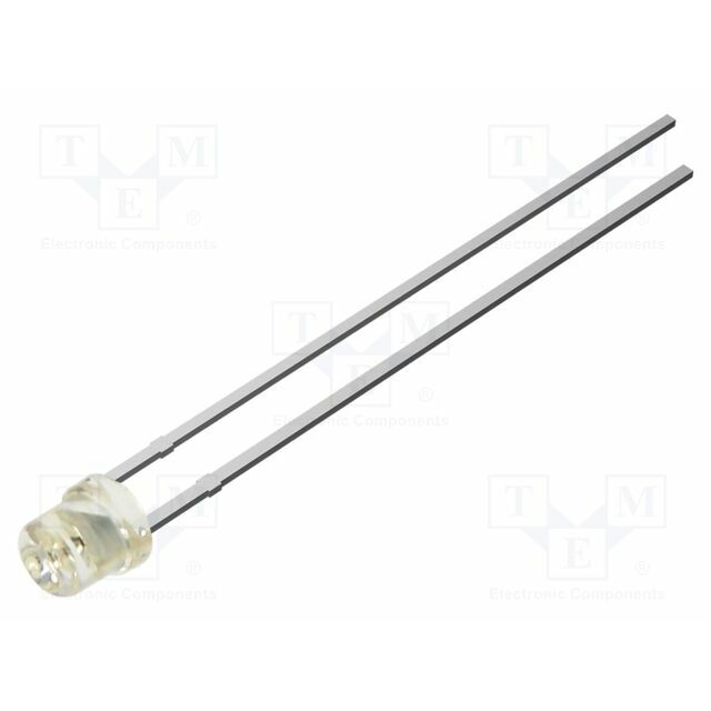 OPTOSUPPLY LED; yellow; 3mm; 220mcd; 80°