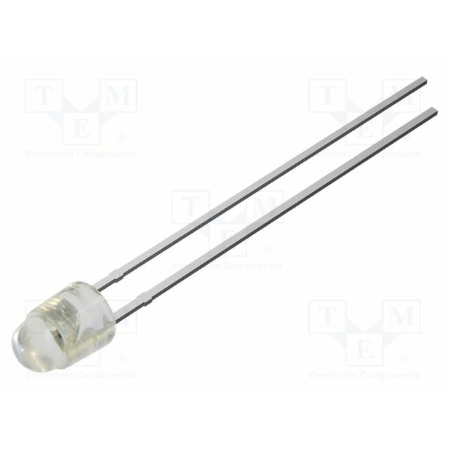 OPTOSUPPLY LED; yellow; 3mm; 5800mcd; 50°