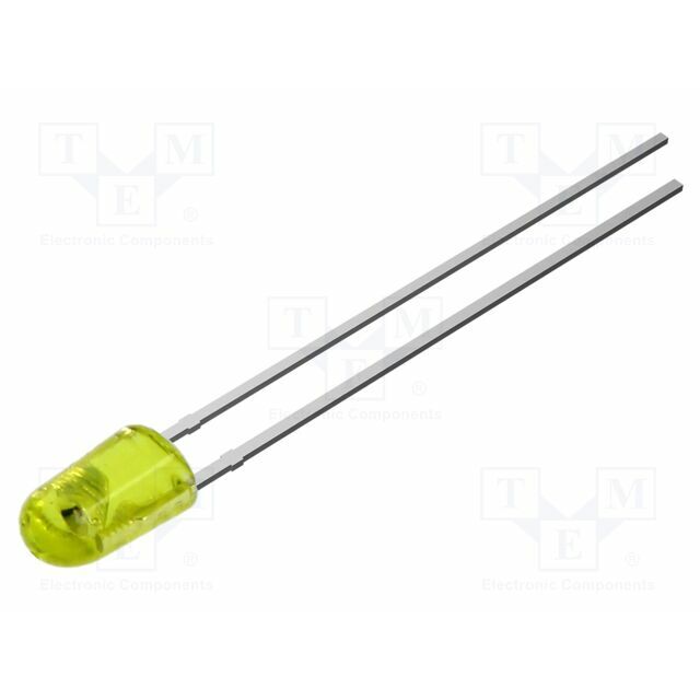 OPTOSUPPLY LED; yellow; oval; 3.9x3