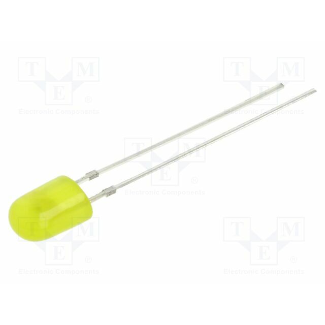 OPTOSUPPLY LED; yellow; oval; 5.2x3