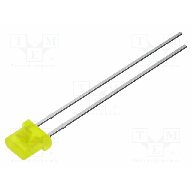 OPTOSUPPLY LED; yellow; 500mcd; 115°; Front: