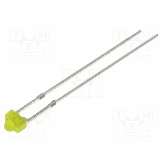 OPTOSUPPLY LED; yellow; 1.8mm; 750mcd
