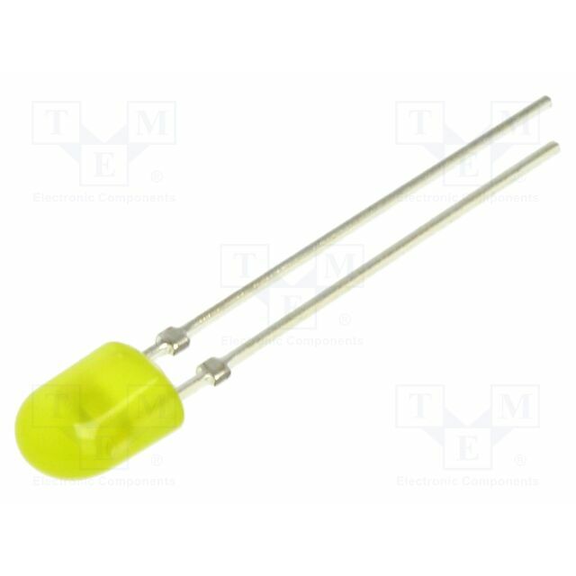 OPTOSUPPLY LED; yellow; oval; 5.2x3