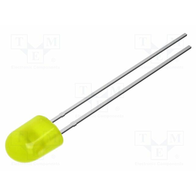 OPTOSUPPLY LED; yellow; oval; 5.2x3