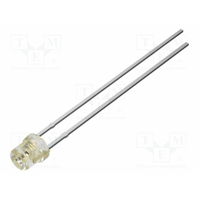 OPTOSUPPLY LED; yellow; 3mm; 330mcd; 80°