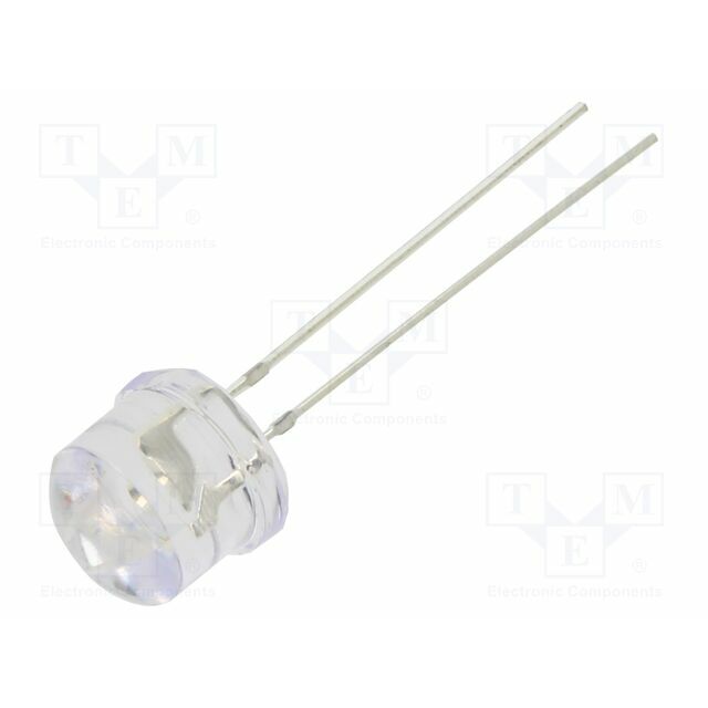 OPTOSUPPLY LED; yellow; 8mm; 750mcd; 100°