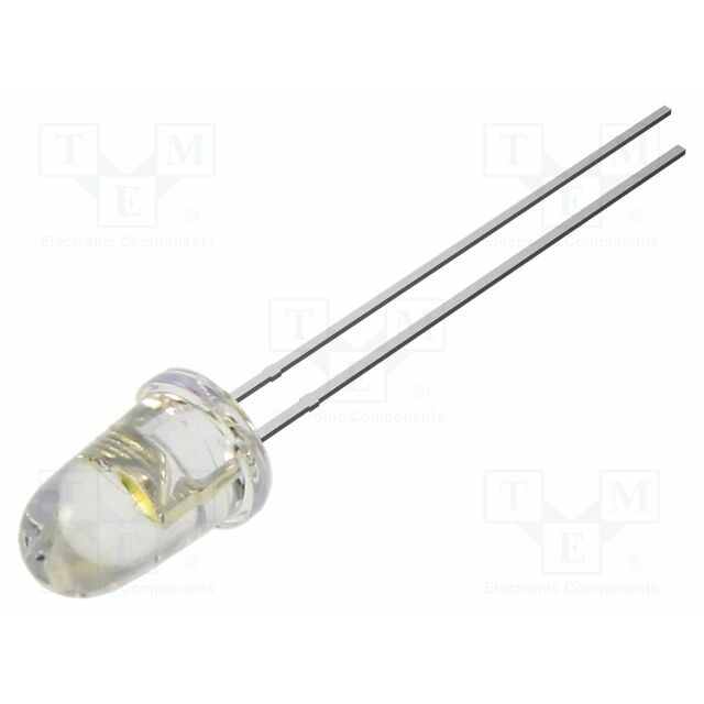 OPTOSUPPLY LED; white; 5mm; 120000mcd; 8°