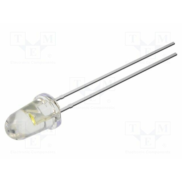 OPTOSUPPLY LED; white; 5mm; 120000mcd; 8°