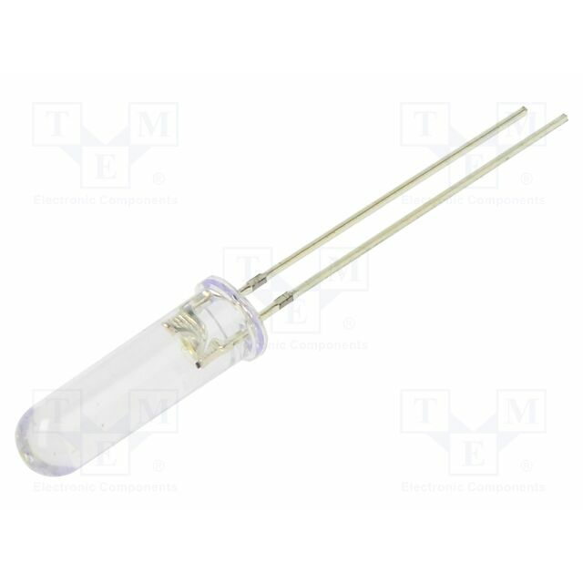 OPTOSUPPLY LED; white cold; 5mm; 4200mcd