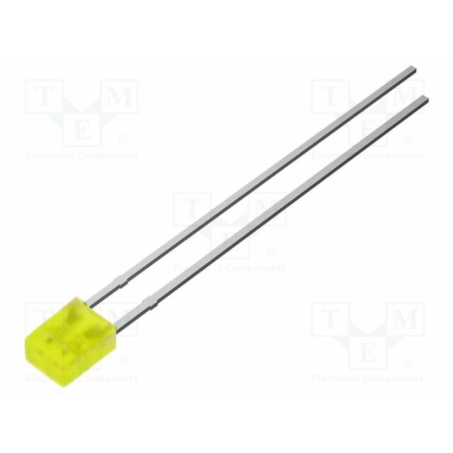 OPTOSUPPLY LED; yellow; rectangular; 2x3x4mm; bipolar