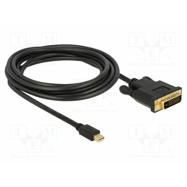 Cable; DVI-D (24+1) plug,mini DisplayPort