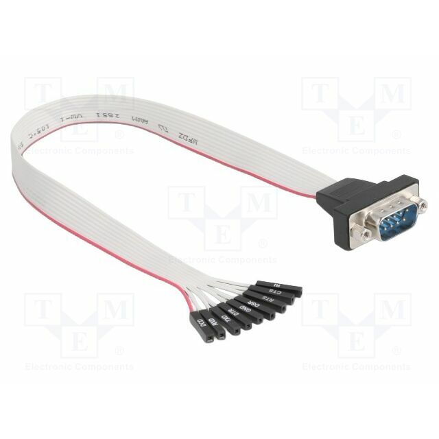 Cable; D-Sub 9pin plug,1pin pin