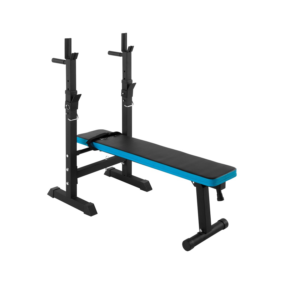Adjustable straight weight bench with REBEL