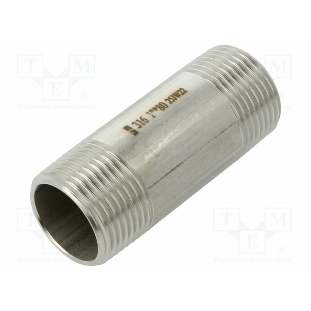 GEBO Splice terminal: connector pipe; stainless