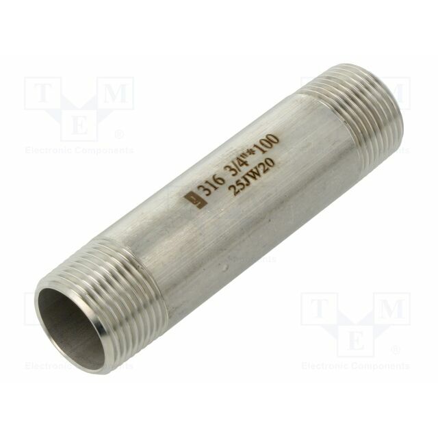 GEBO Splice terminal: connector pipe; stainless
