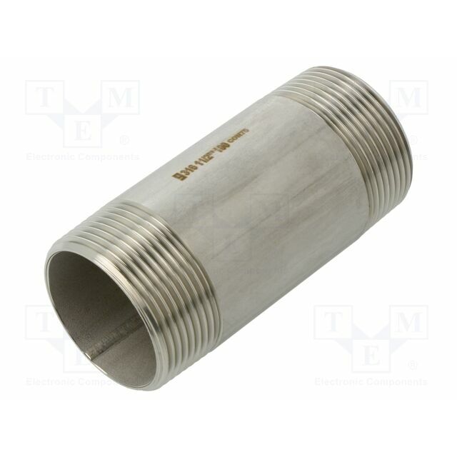 GEBO Splice terminal: connector pipe; stainless