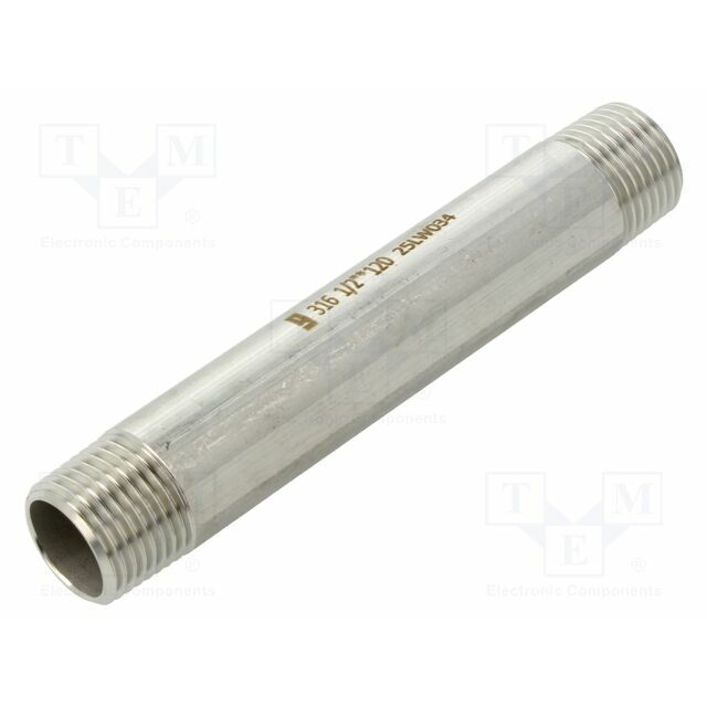 GEBO Splice terminal: connector pipe; stainless
