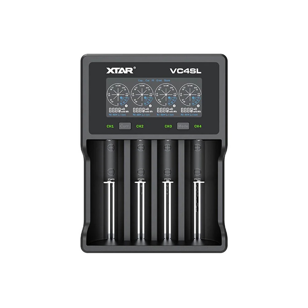 Lādētājs 1-4 Li-ion 10440-32650, AAAA/AAA/AA/A/A/SC/C/D NIMH-NICD