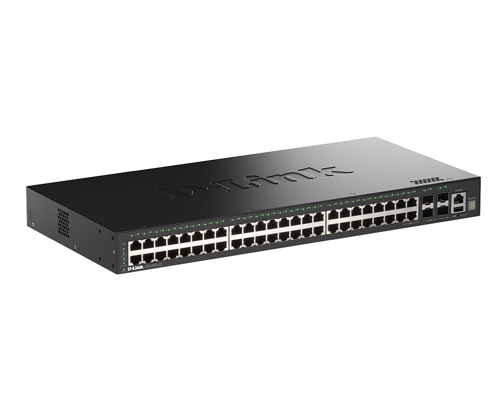 D-Link DGS-1530-52MP 52-Portu Gigabit Stackojams Viedais